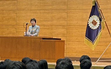 同窓会入会式が行われました